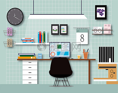 辦公用品圖標(biāo) 現(xiàn)代辦公場景中的視覺語言